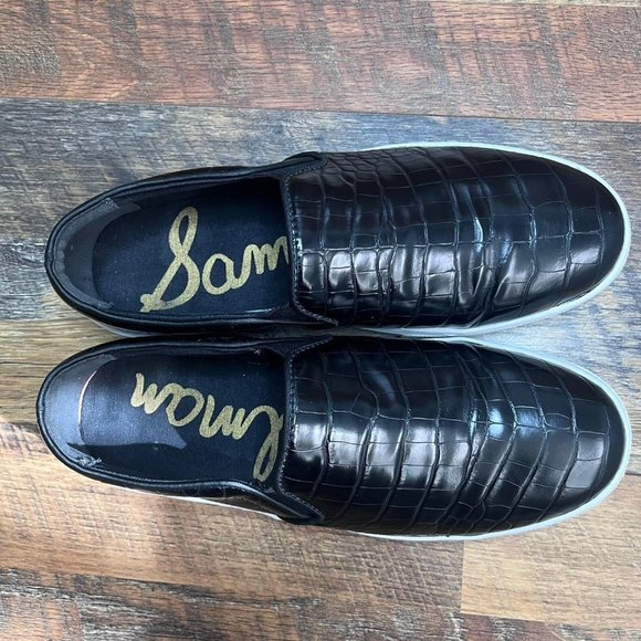 Sam Edelman Women's Lacey Black & White Slip on Sneakers Size 10 - Picture 4 of 8